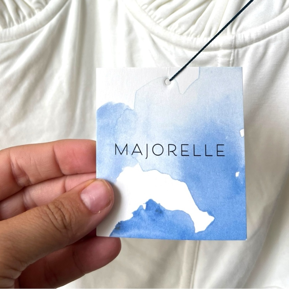 MAJORELLE Savan Bodysuit in Ivory Bustier Style Stretch NWT Size Small - Picture 8 of 11